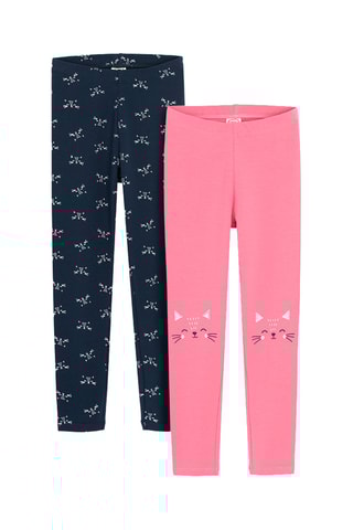 2 Leggings - Roze