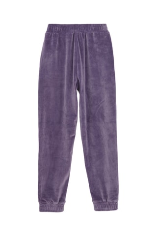 Velours Joggingbroek - Paars