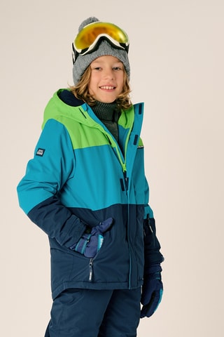Ski-jasje met Capuchon - Pauwblauw