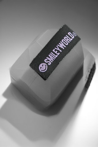 Muts Smiley - Zwart
