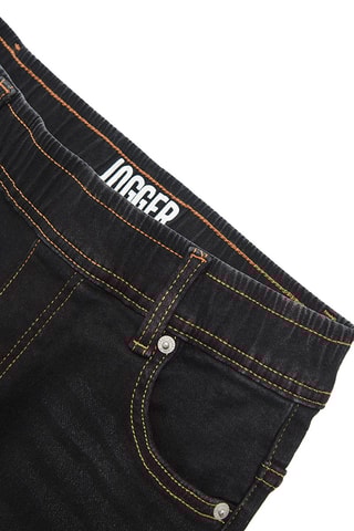 Joggingbroek van spijker - Zwart