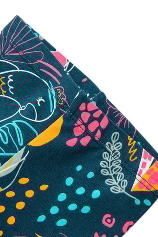 Legging Marineblauw en Turquoise