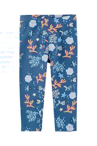 Legging Indigoblauw en Oranje