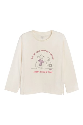 2 T-shirts - Ecru en Poederroze
