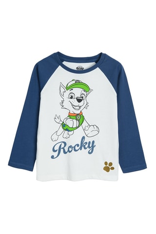 2 T-shirts Rocky Paw Patrol - Hemelsblauw en Marineblauw