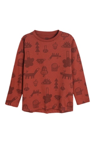 T-shirt - Steenrood