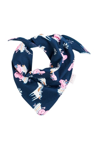 2 foulards Peppa Pig Fuchsia et bleu marine