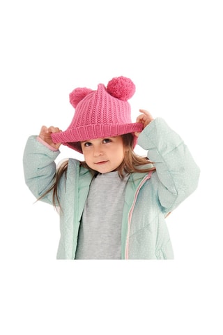 Muts met Pompons Fuchsia