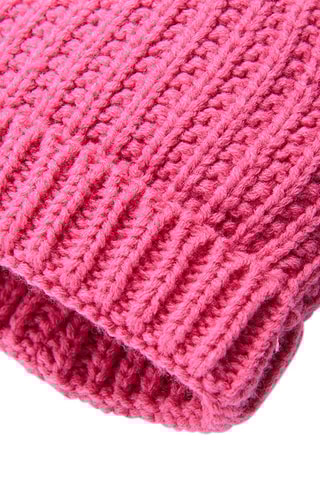 Muts met Pompons Fuchsia