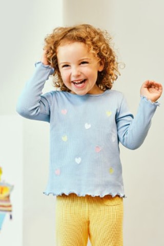 T-shirt Lichtblauw