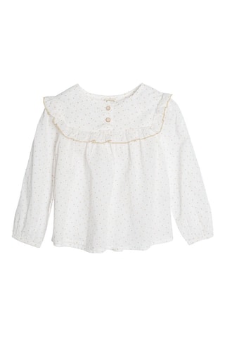 Top Ecru en Zalmroze