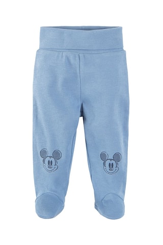 2 broeken Mickey Disney Lichtblauw en Wit