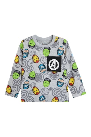 2 T-shirts Avengers Marvel Oranje en Grijs
