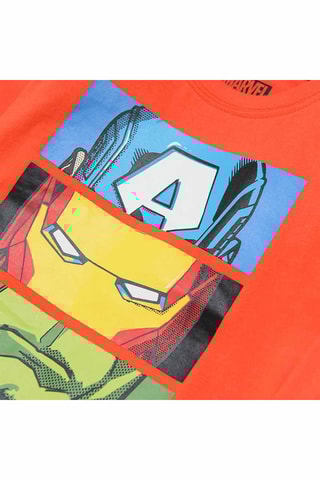 2 T-shirts Avengers Marvel Oranje en Grijs