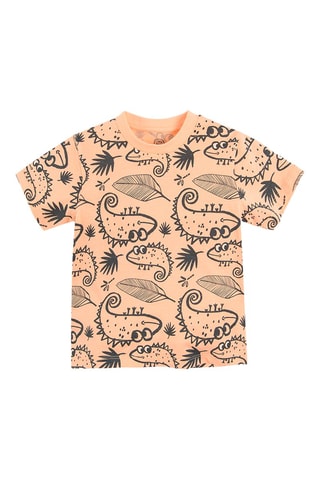 T-shirt Poederroze en Zwart