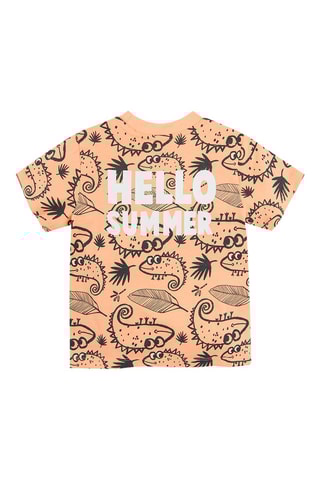 T-shirt Poederroze en Zwart