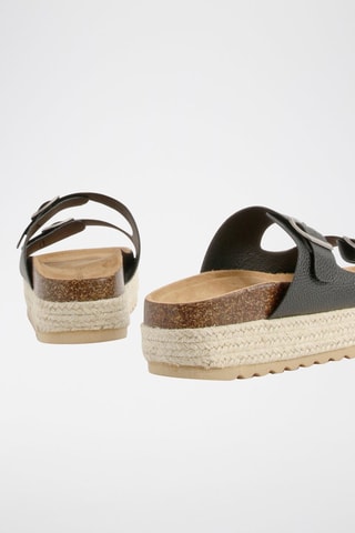 Mules com plataforma - Preto