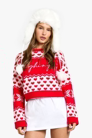 Camisola com capuz - Vermelho