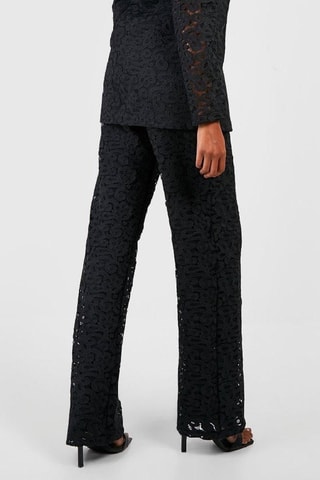 Pantalon droit taille haute - Noir