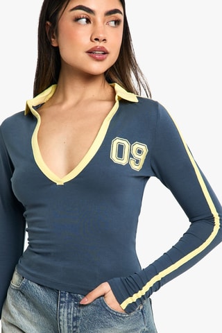 Top - Bleu marine