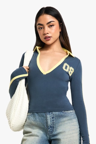 Top - Bleu marine