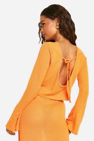 Top en laine - Orange