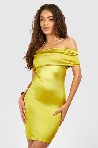 Robe fourreau - Jaune