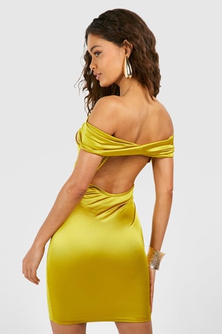 Robe fourreau - Jaune