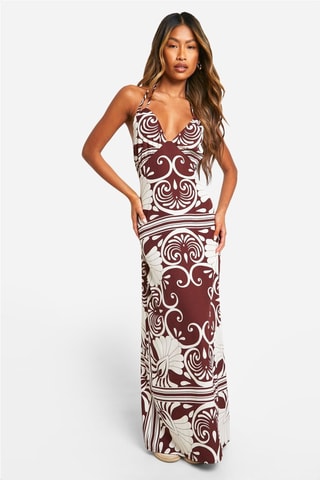 Robe longue - Marron