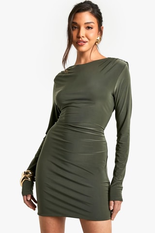 Robe fourreau - Kaki
