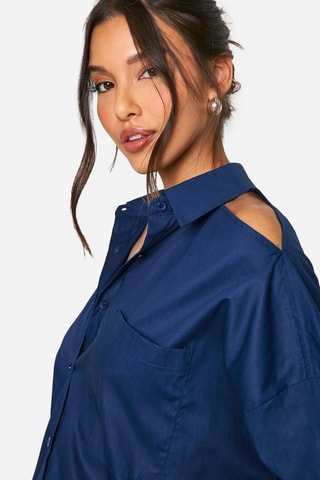 Robe chemise - Bleu marine