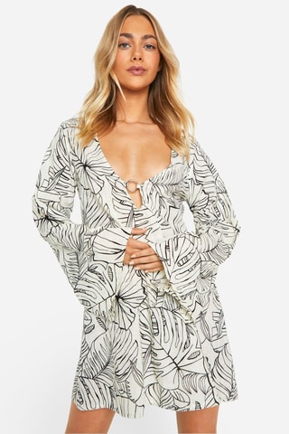 Robe patineuse - Blanc et noir