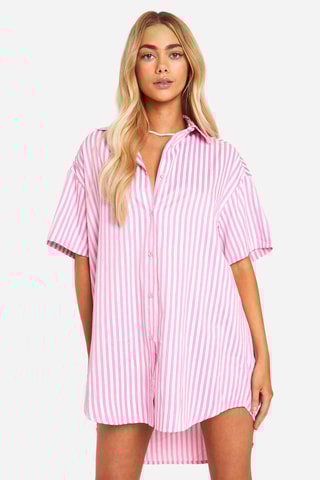 Robe chemise - Rose
