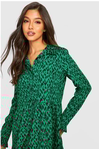 Robe chemise - Vert