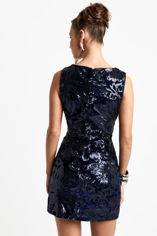 Robe fourreau - Bleu marine