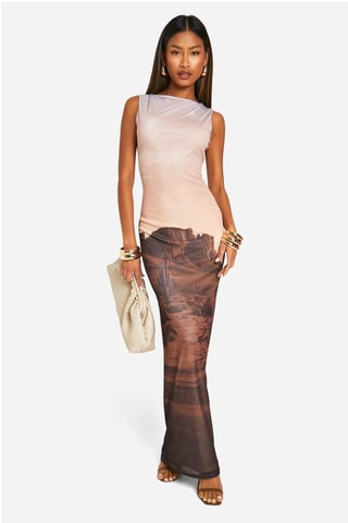 Robe longue - Beige