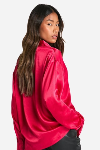 Chemisier oversize - Rouge