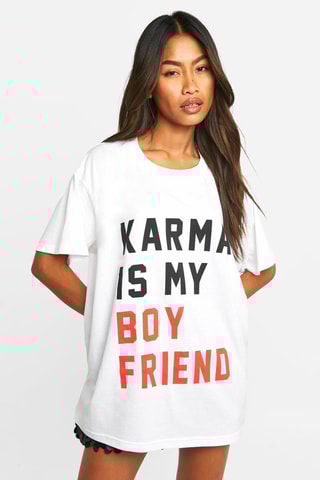 T-shirt oversize - Blanc