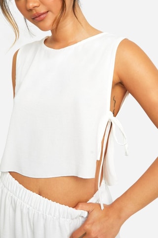 Crop top et short - Ivoire