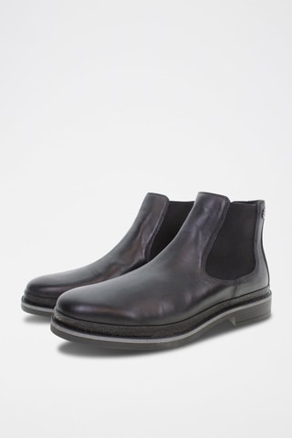 Botins Chelsea de couro Yann Preto