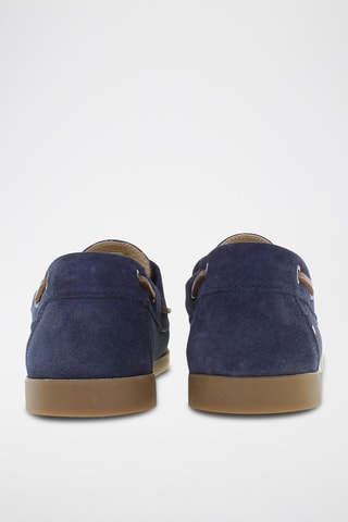 Mocassins em nobuck Sail - Azul