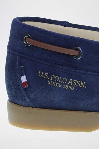 Mocassins em nobuck Sail - Azul