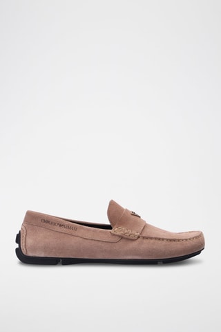 Mocassins em nobuck - Bege