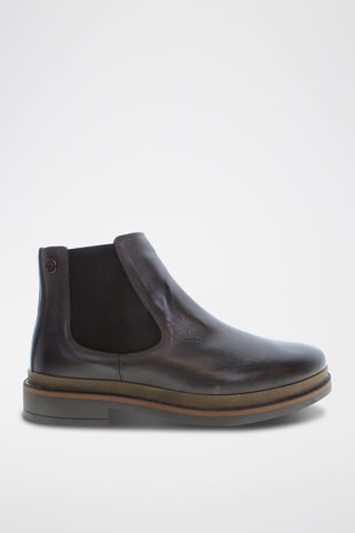 Botins em Chelsea couro Yann Castanho