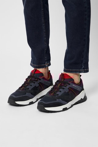 Sneakers em couro - Azul - Harmont & Blaine Jeans