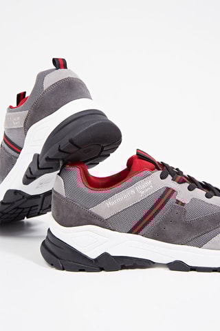 Sneakers em couro - Cinzento - Harmont & Blaine Jeans