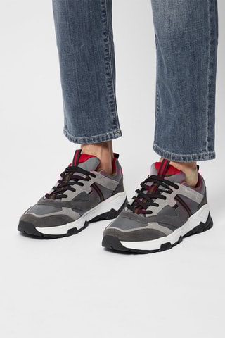 Sneakers em couro - Cinzento - Harmont & Blaine Jeans