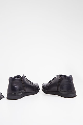 Sapatilhas subidas em couro - Azul-escuro - Harmont & Blaine Jeans