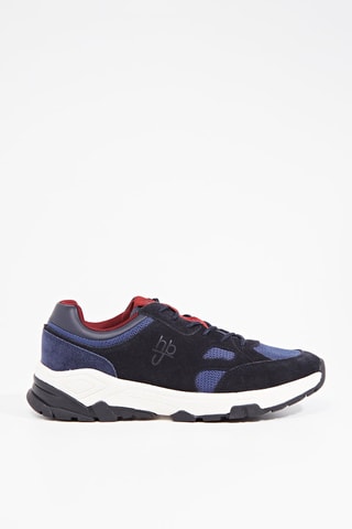Sneakers em nobuck - Preto e azul - Harmont & Blaine Jeans