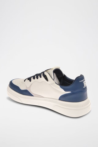 Sapatilhas de couro - Azul e branco